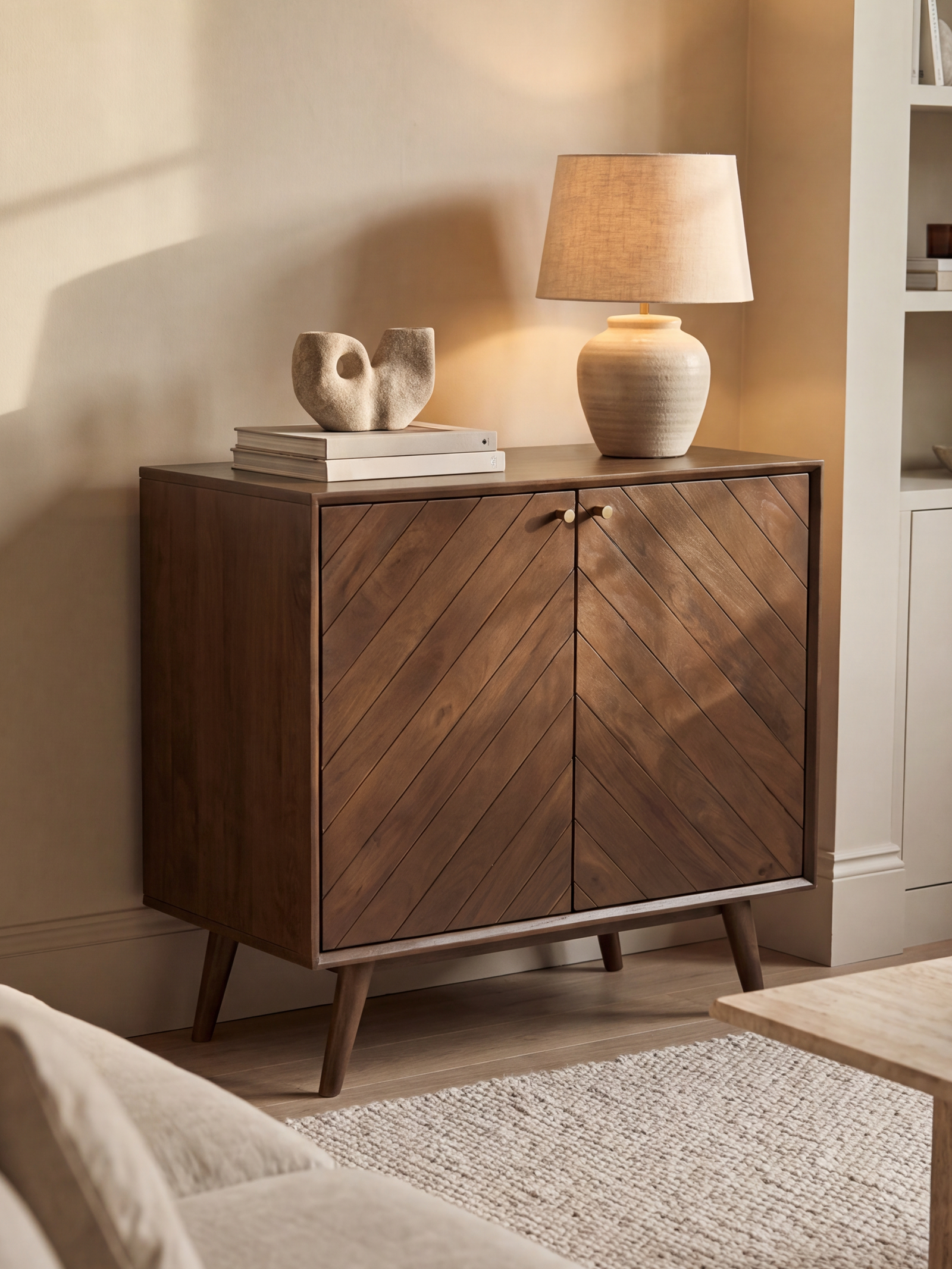 Carrie Mango Wood Two Door Cabinet