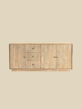 Luce Mango Wood Three Door Sideboard