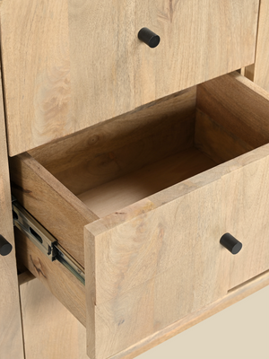 Luce Mango Wood Three Door Sideboard