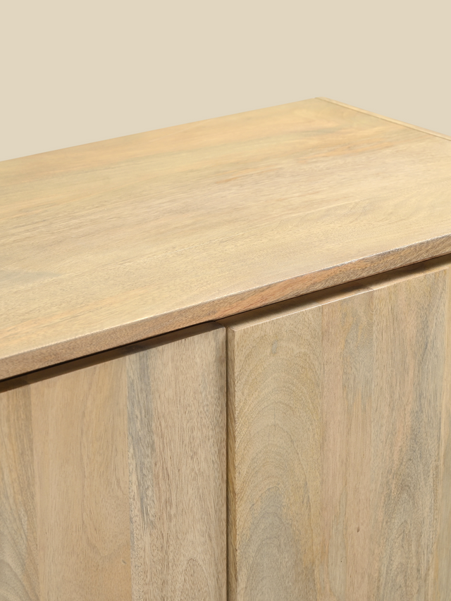 Luce Mango Wood Three Door Cabinet