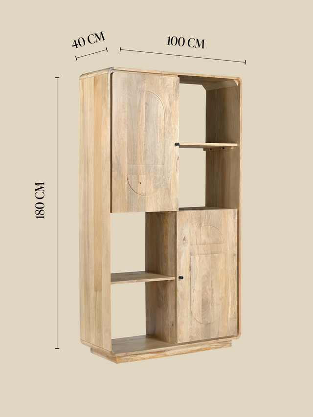Luce Mango Wood Two Door Cabinet