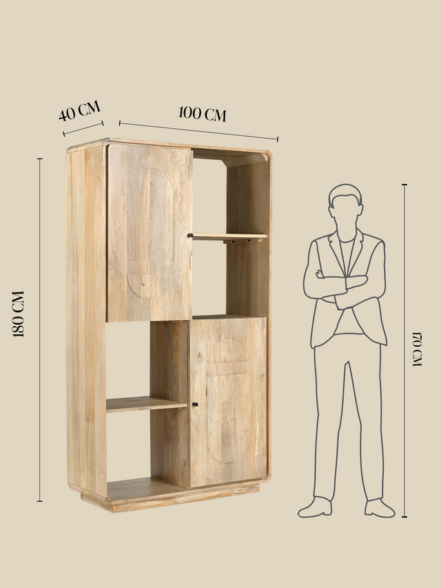 Luce Mango Wood Two Door Cabinet