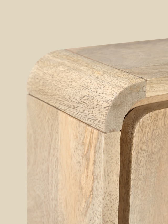 Luce Mango Wood One Door Cabinet