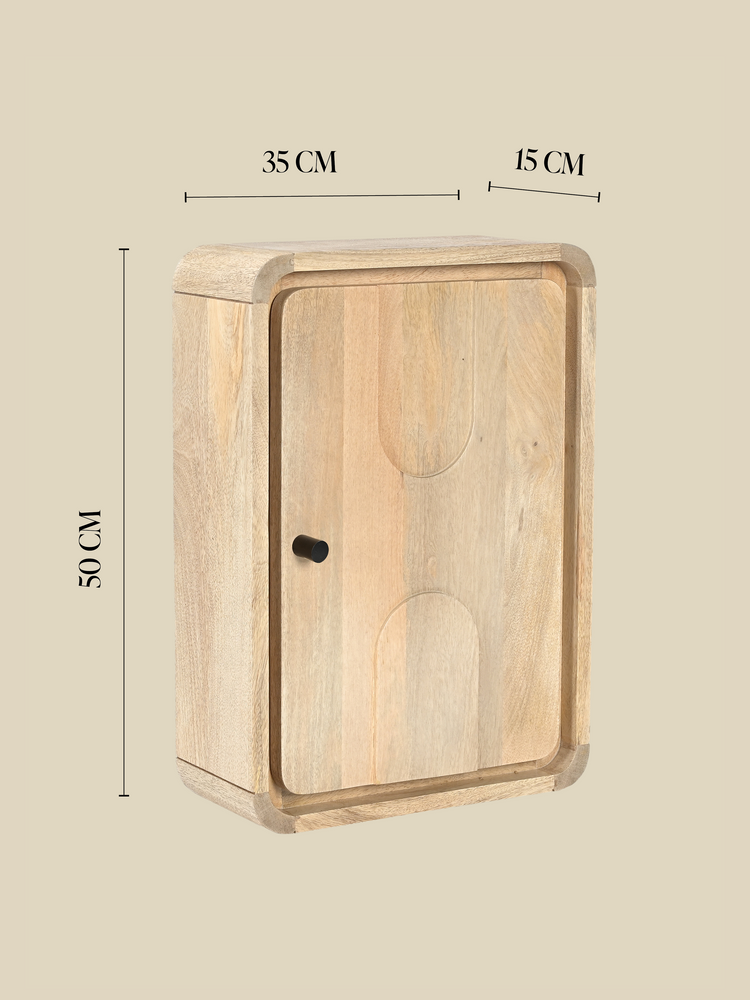 Luce Mango Wood One Door Cabinet