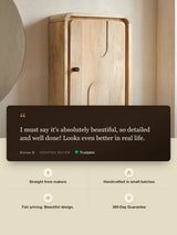 Luce Mango Wood One Door Cabinet