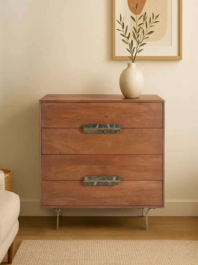 Menlo Four Drawer Wooden Chest