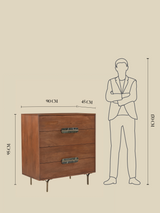 Menlo Four Drawer Wooden Chest