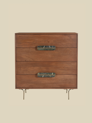Menlo Four Drawer Wooden Chest