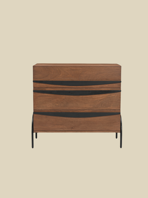 Danton Three Drawer Wooden Chest