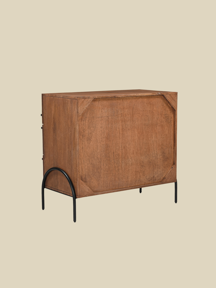 Danton Three Drawer Wooden Chest