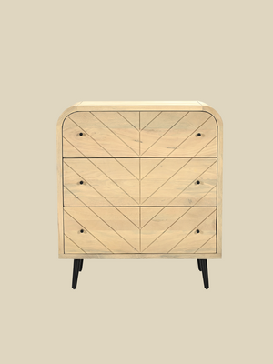 Cayman Three Drawer Wooden Chest