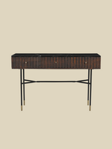 Monroe Black Marble Top Console Table
