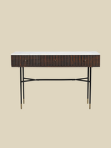 Monroe White Marble Top Console Table