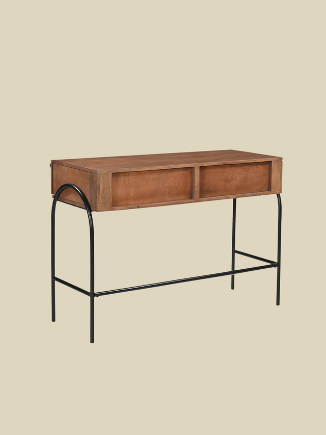 Danton Two Drawer Wooden Console Table