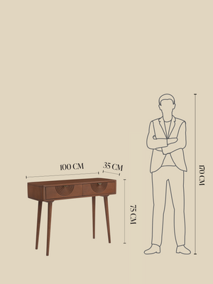 Ariso Mango Wood Console Table