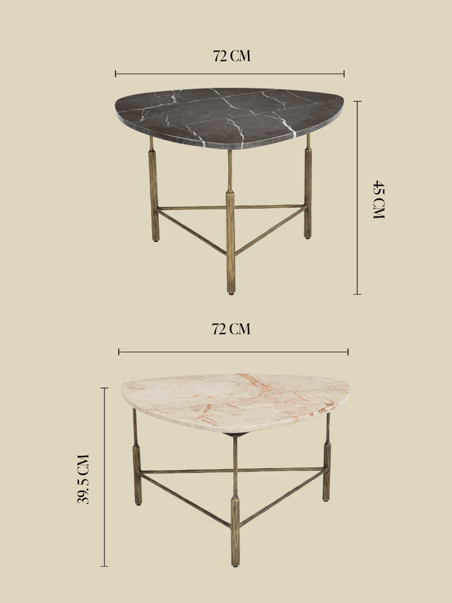 Eclipse Marble Coffee Table Set