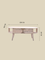 Sierra One Drawer Wooden Coffee Table