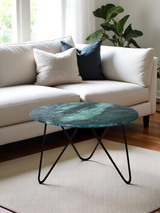 Corey Marble Coffee Table - Black Base