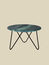 Corey Marble Coffee Table - Black Base