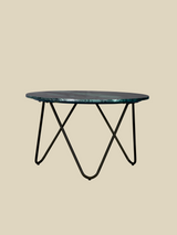 Corey Marble Coffee Table - Black Base