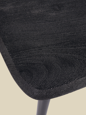 Cairo Wooden Nesting Coffee Tables - Black
