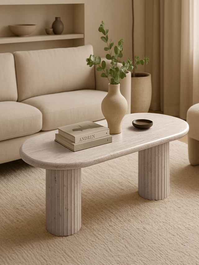Eterna Travertine Coffee Table