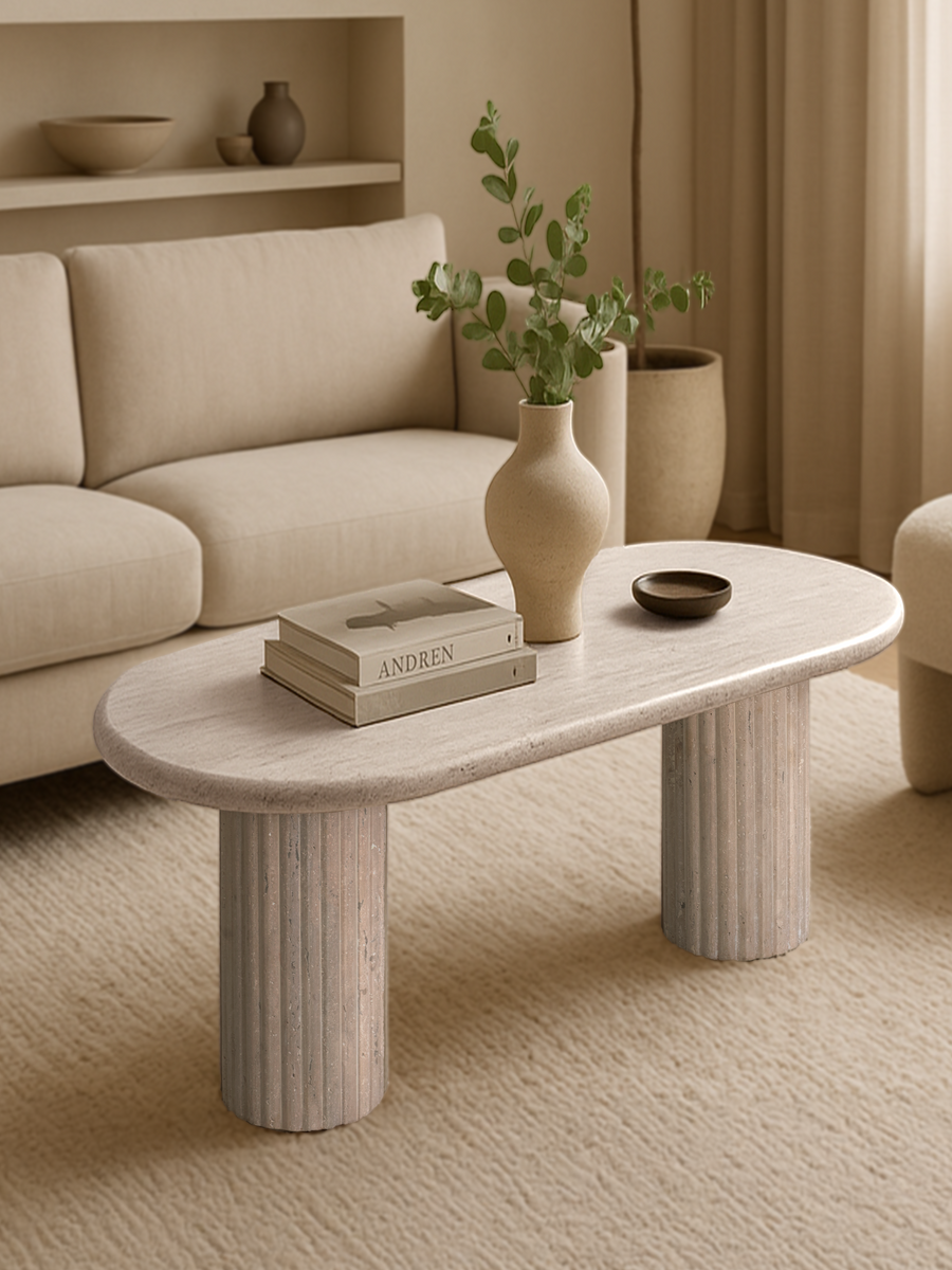 Eterna Travertine Coffee Table