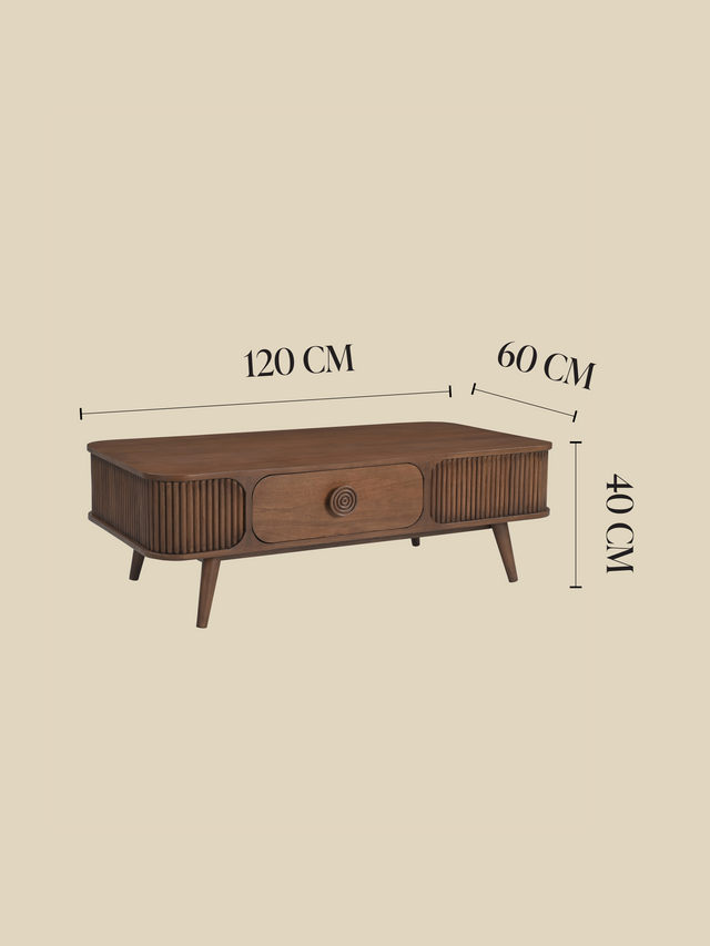 Abaca Mango Wood Coffee Table