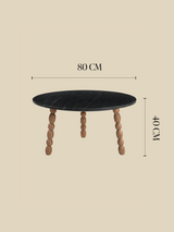 Elildh Mango Wood Sculptural Coffee Table