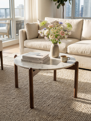 Charmie Marble Top Coffee Table