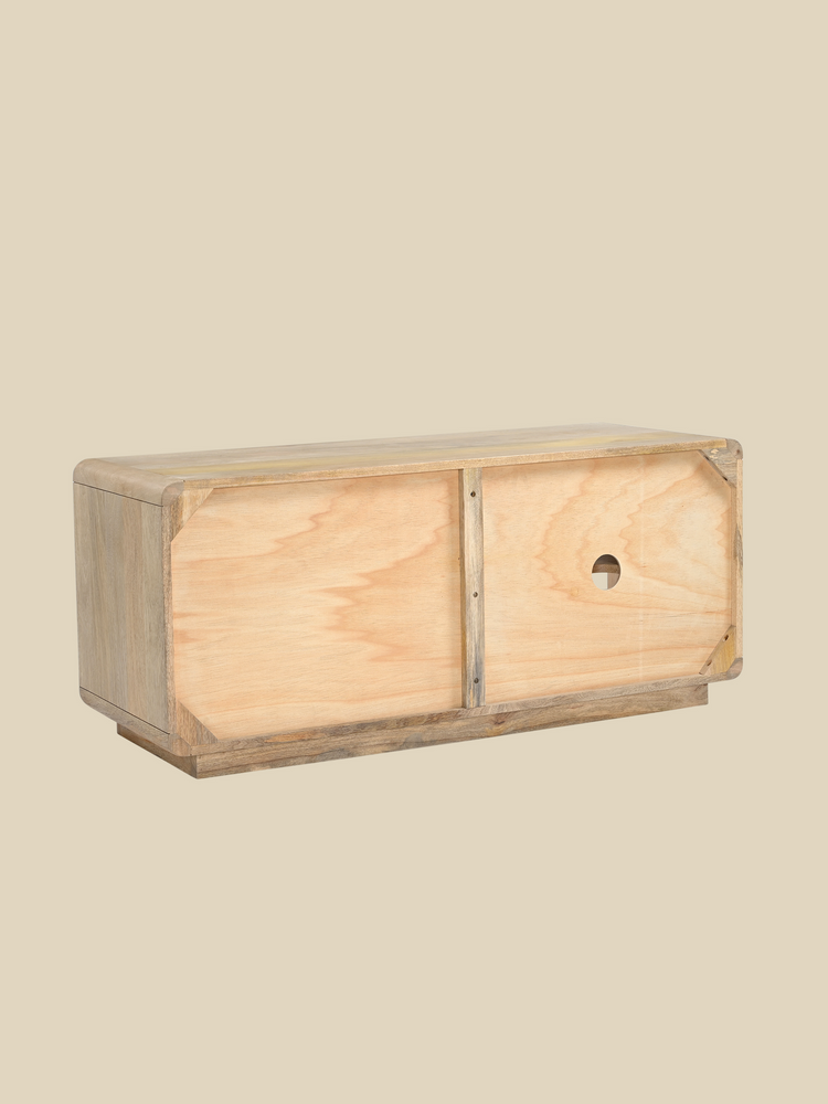 Luce Mango Wood One Door Media Unit