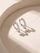 Sera Lab Diamond Drop Earrings - Sterling Silver