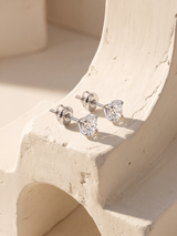 Nova Lab Diamond Oval Solitaire Studs - Sterling Silver