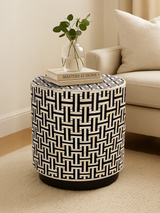 Evie Bone Inlay Side Table