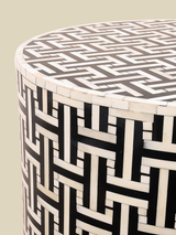 Evie Bone Inlay Side Table