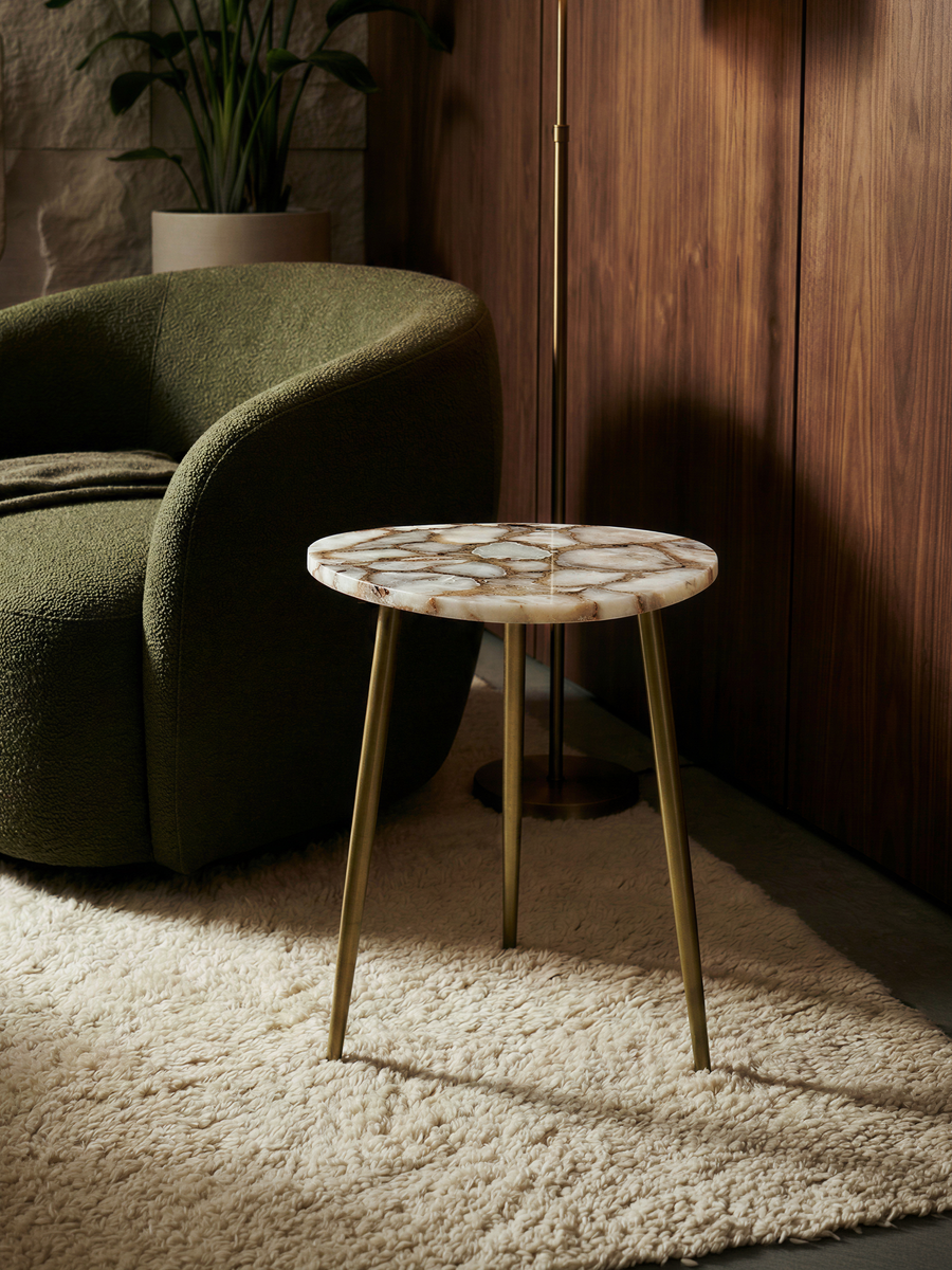 Karin Pearl Agate Side Table