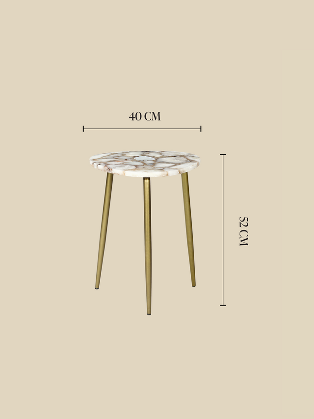 Karin Pearl Agate Side Table