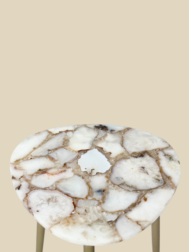 Karin Pearl Agate Side Table
