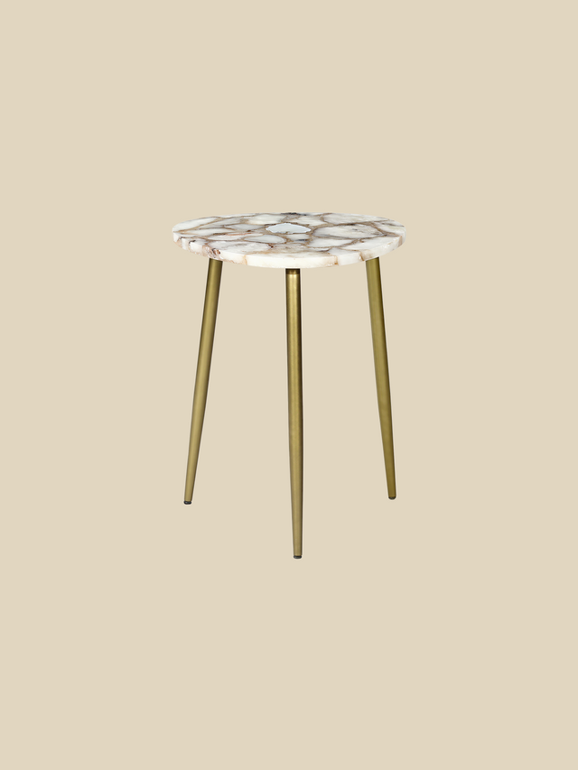 Karin Pearl Agate Side Table