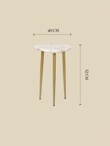 Karin White Agate Side Table