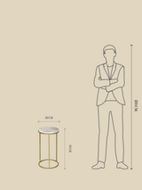 Blushara Rose Quartz End Table