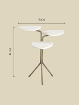 Gigi Marble Top Side Table