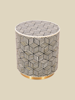 Raya Bone Inlay Side Table