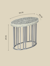 Karen Bone Inlay Side Table