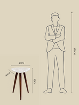 Celeste White Agate Side Table