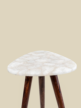 Celeste White Agate Side Table