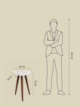 Celeste Pearl Agate Side Table