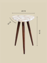 Celeste Pearl Agate Side Table