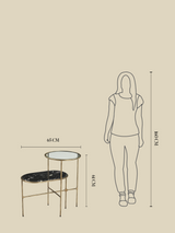 Mateo Mixed Material Side Table