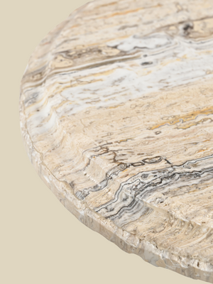 Silas Travertine Side Table Set
